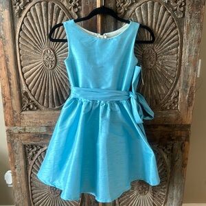 Blue girls party dress size 10